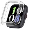 2 Pack Bling Case for Vivo Watch GT Cover Hard PC Crystal Diamonds Rhinestone Protective Bumper Shell Smartwatch, without Screen Protector (Clear/Clear) view 4