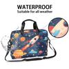 Adornori Space Cartoon Planet Laptop Sleeve Case 14 15 15.6 inch, Space Cartoon Planet Laptop Briefcase Shoulder Bag Waterproof Travel Computer Cover Carrying Bags view 2