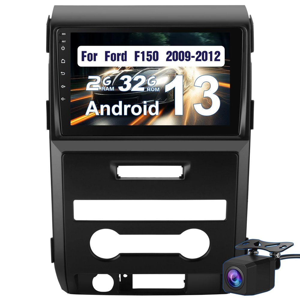 Votheon Car Radio for Ford F150 2009 2010 2011 2012,9 inch Touch Screen Radio Upgrade with 2GB+32GB,CarPlay/Android Auto Backup Camera,Bluetooth WiFi,SWC, FM, AM, RDS DSP