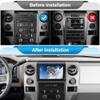 Votheon Car Radio for Ford F150 2009 2010 2011 2012,9 inch Touch Screen Radio Upgrade with 2GB+32GB,CarPlay/Android Auto Backup Camera,Bluetooth WiFi,SWC, FM, AM, RDS DSP view 2
