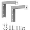 Aokicase W40120 Projector Screen Mount, Wall-Mountable, Compatible with Most Projectors, Adjustable Hook Set, Stand Metal Bracket Rack (White, 2 Pieces) view 2
