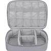 Angoily Travel Electronics Organizer Bag Multifunctional Digital Accessories Storage Case for Cables Earphones and More Single Layer Grey for Backpack and Suitcase view 4