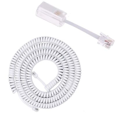 1 Set RJ9 Phone Cord Detangler Telephone Handset Cord Detangler Set 360 Degree Rotating Swivels Cord for Desk Phone