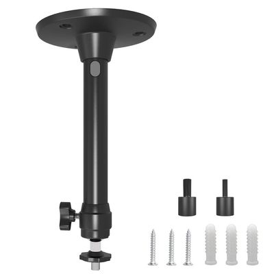 175 mm Mini Ceiling Wall Projector Mount Compatible with QKK/DR.J/DBPOWER/Anchor/VANKYO/AAXA/Jinhoo/PVO/TMY, AuKing and Most Other Mini Projectors Metal Mount Rack (Black, 1 Piece) b175