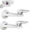 Aokicase Mini Projector Wall Mounting/Camera/Improved 360 Degree Rotating Bracket, 7.8 Inch Adjustable Wall Mount, Stand Metal Bracket Rack (White, 2 Pieces) bg17 view 1
