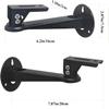 2-Be-Best Mini Projector Wall Mount Adjustable Rotation 360 Projecter Wall Mount Holder for CCTV/Camera/Projecters/Webcam with Load 11 lbs Length 7.8 inch Black view 3