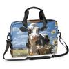 Adornori Cow Daisy Flowers Laptop Bag 15.6 Inch Waterproof Laptop Sleeve Case with Shoulder Straps Computer Case Cover Slim Briefcase for Men and Women view 1
