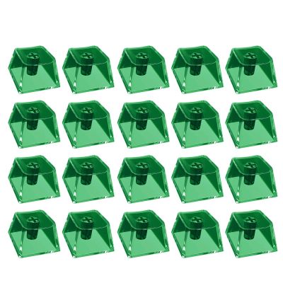 20Pcs Transparents PC Keycaps Original Height Mechanical Keyboards Keycaps PC Blanks Backlit Keycaps for Switches