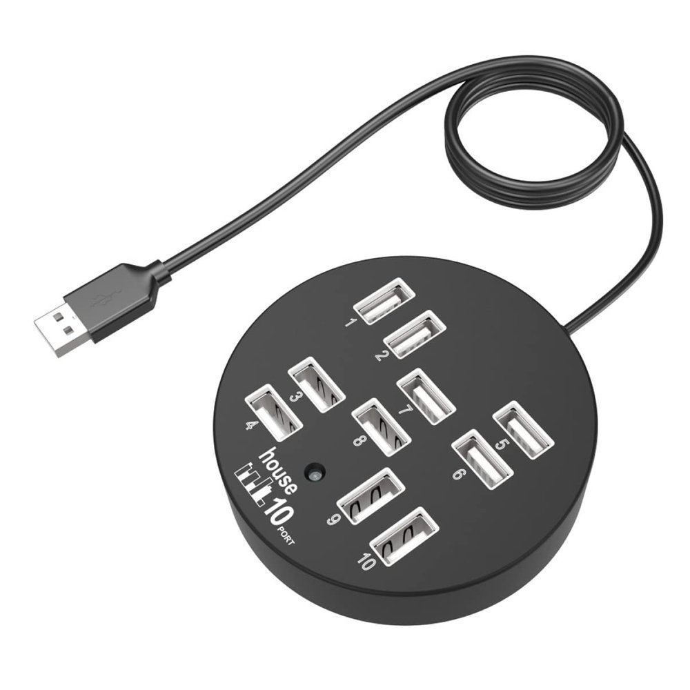 Angoily USB Hub Port USB Expander Multi Port Splitter for Easy Connection to Flash Drives Mice Keyboards and External Hard Drives USB Hub Extension for Desktop and Laptop Use