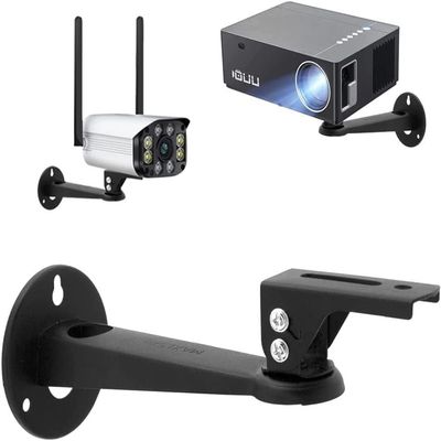 Aokicase Mini Projector Wall Mounting/Camera/Improved 360 Degree Rotating Bracket, 7.8 Inch Adjustable Wall Mount, Stand Metal Bracket Rack (Black, 1 Piece) bg17