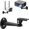 Aokicase Mini Projector Wall Mounting/Camera/Improved 360 Degree Rotating Bracket, 7.8 Inch Adjustable Wall Mount, Stand Metal Bracket Rack (Black, 1 Piece) bg17 view 1