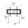 Tv Stand 32"-55" Floor-Standing TV Stand Punch-Free Desktop TV Mounting Bracket Height Adjustable Universal TV Stand with L-Shaped Feet, Max VESA 600x400mm TV Mounts view 2