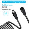YINGAYOU DC Splitter Cable 5.5 x 2.1mm DC 2 Way Splitter 5V 6V 9V 12V 24V 3A, for Security Cameras, DVR, Router, Printer, LED Strip (1 Female 2 Male, 40 cm) view 3