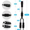 YINGAYOU DC Splitter Cable 5.5 x 2.1mm DC 2 Way Splitter 5V 6V 9V 12V 24V 3A, for Security Cameras, DVR, Router, Printer, LED Strip (1 Female 2 Male, 40 cm) view 4
