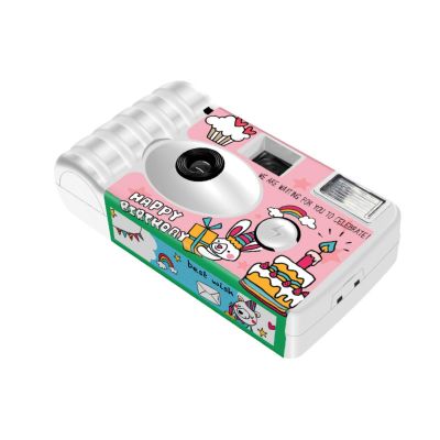 KEXIAO Birthday Celebration Color Film Camera Single Time Use Camera with 18 Exposures for Indoor and Outdoor Photography