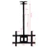 Adjustable Ceiling TV Mount, Tilt Swivel Bracket, Fits 32-57inch TVs, Can Mount On Ceilings/Wall view 2