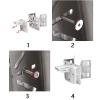 KEXIAO Stainless Steel Corner Mount Bracket for Security Cameras Widely Used Suitable for Outdoor Wall Installations view 3