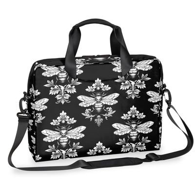 Adornori Black Bee Laptop Bag 15.6 Inch Waterproof Laptop Sleeve Case with Shoulder Straps Computer Case Cover Slim Briefcase for Men and Women
