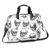 Adornori Sugar Skeleton Black White Skull Laptop Bag 15.6 Inch Waterproof Laptop Sleeve Case with Shoulder Straps Computer Case Cover Slim Briefcase for Men and Women view 1