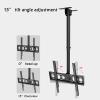 Ceiling TV Mount Bracket, for 26-60 Inch TVs Up to 110 Lbs, Max Visa 400x400, Can Adjustable Tilt Swivel, Black view 4