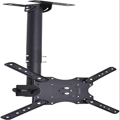 Adjustable Height Ceiling TV Mount Bracket for Most 19 55 Inch LED Screen Display TV Stand with 90 Tilt Multifunction