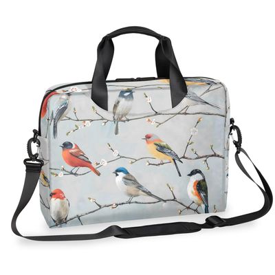 Adornori Farmhouse Bird Laptop Bag 15.6 Inch Waterproof Laptop Sleeve Case with Shoulder Straps Computer Case Cover Slim Briefcase for Men and Women