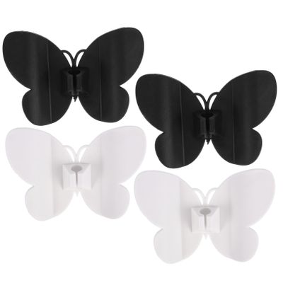 Balacoo 4pcs Butterfly Soft Silicone Cord Organizer Set Kitchen Appliance Cord Winder Adhesive Electric Holder for Tidy Storage Compatible Mixers Toasters