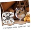 Abaodam Hamster Cooling Fan Quiet Usb Fan for Pets Compact Dazzling Design Cooling for Dogs Cats and Animals view 3
