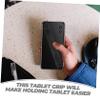 Mipcase Tablet Hand Strap Holder for One-Hand Use Anti-Drop Holder for Smartphones and Tablets Adjustable Elastic Band Black 3x11cm view 4