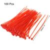 100pcs Nylon Cable Ties 4in Self-Locking Zip Ties 0.09in Width(Green) view 2