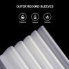 SpinArt 50PCS Vinyl Record Outer Sleeves, 3.94 Mil Thick Matte White Vinyl Protective Sleeve, 12.79'' x 12.79'' Outer Sleeves, Durable & Wrinkle-Free LP Album Covers Fit Single and Double LPs view 2