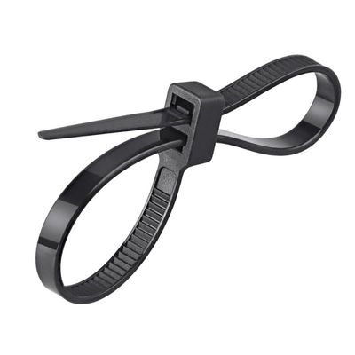 30PCS Self-Locking Plastic Nylon Double Head Cable Tie, Black Cable Tie(4.8x400mm 30pcs)