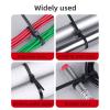 30PCS Self-Locking Plastic Nylon Double Head Cable Tie, Black Cable Tie(4.8x400mm 30pcs) view 4