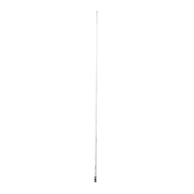 AM/FM Antenna 8 Foot Length T-Top/Hard-Top Mount 20 Foot RG-58 Length Cable High-Gloss Polyurethane Finish White