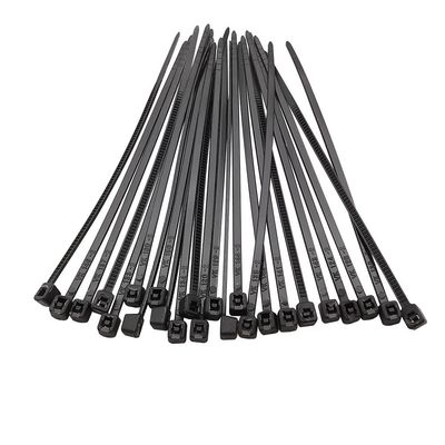 100Pcs Black Cable Ties Self-Locking Plastic Nylon Wire Cable Zip Tie Clamps Assorted Size Fastening Ring(3x80mm Width 1.8mm)