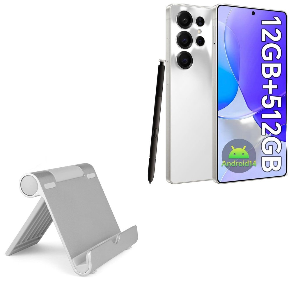 BoxWave Stand and Mount Compatible with Munisosa A25 Ultra - VersaView Aluminum Stand, Portable, Multi Angle Viewing Sturdy