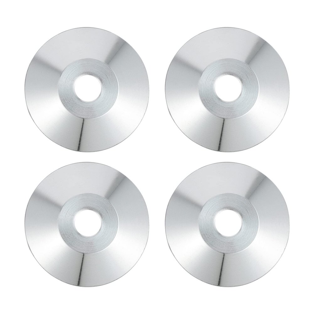 Mikikit 4PCS Speaker Base Pads Heavy Duty Floor Protectors for CD Players Audio and Amplifiers Isolation Stands to Reduce Noise and Prevent Scratches