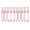 10pcs Silicone Cable Ties Set Elastic Reusable Cord Organizer Wire Clip Bandage Cable Wire Storage Harness Strap(E) view 1