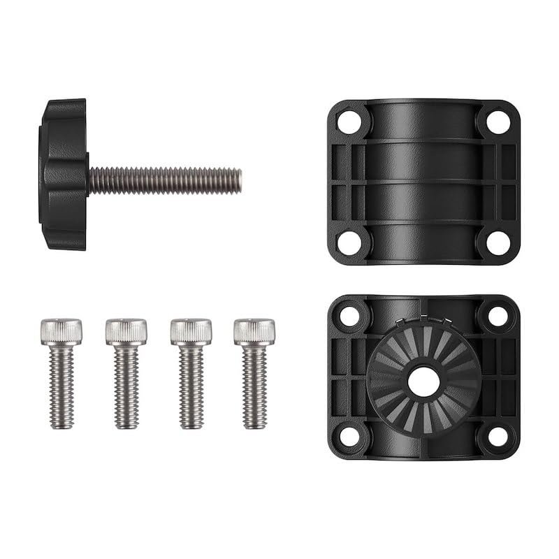 Transducer Mount 0 Degree Pole Mount Black With 4 Screws/ 1 Knob/ 2 Mounting Bracket