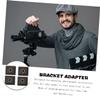 CONGARTENO 4pcs Hot Shoe Mount Bracket for /4 Inch Screw Compatible Flash and LED Lights Adjustable Design for Photographers and Videographers view 3