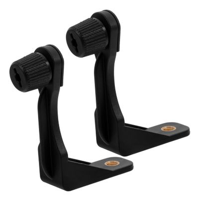 DOITOOL 2pcs L-Shaped Metal Telescope Binocular Mount Adapter Compatible Tripods Black for Photography and Hunting