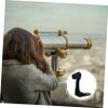 DOITOOL 2pcs L-Shaped Metal Telescope Binocular Mount Adapter Compatible Tripods Black for Photography and Hunting view 4
