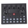 BAZEITFLOW Portable Sound Card Colorful LED Lights Voice Changer and Mixer for Mobile and Computer Streaming for Podcasting and Live Broadcasting view 1