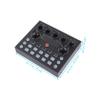 BAZEITFLOW Portable Sound Card Colorful LED Lights Voice Changer and Mixer for Mobile and Computer Streaming for Podcasting and Live Broadcasting view 2
