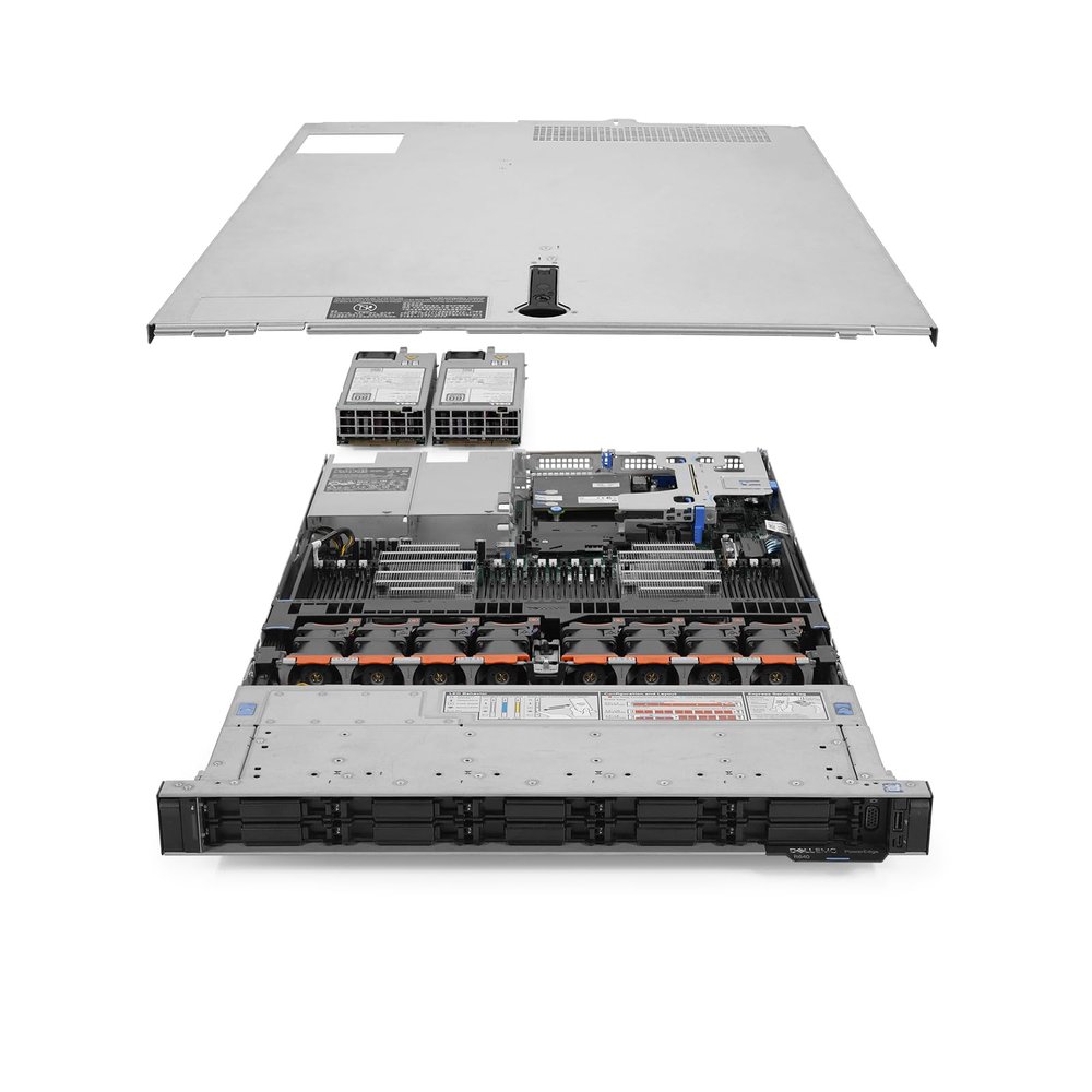 Dell PowerEdge R640 NVMe + SAS Server 1.70Ghz 12-Core 64GB RAM 960GB SSD Storage (Renewed)