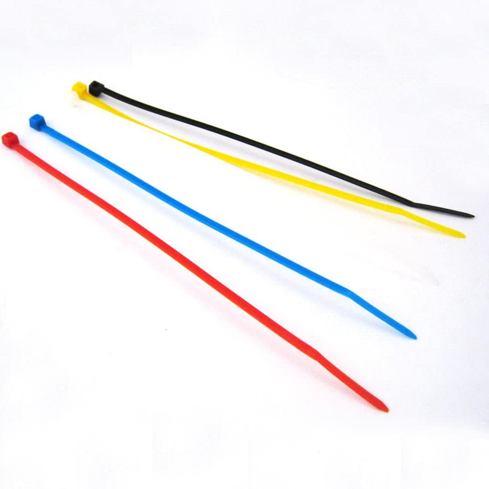 100 Zip Ties 6" Inch Color Nylon Cable Cord Wire Strap 30 Lbs Uv Resistant New