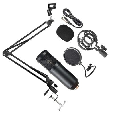 AKOOSY BM800 USB Condenser Microphone for Live Streaming Gaming and Podcasting High Sensitivity Shock Mount and Pop Filter Random Color