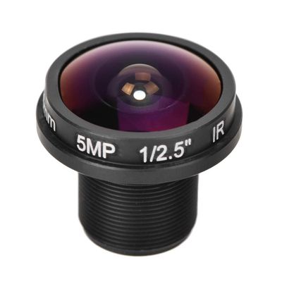 AYNEFY 1.8mm 180 Wide Angle Board Lens for CCTV Cameras, HD Fisheye View with 5MP, Suitable for 1/3inch & 1/4inch CCD, Metal, Black