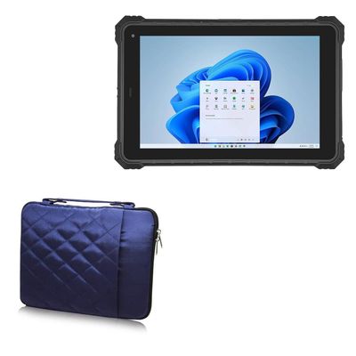 BoxWave Case Compatible with Tablet Technologies Conker ST8 - Quilted Carrying Bag, Soft Synthetic Leather Cover w/Diamond Design - Navy