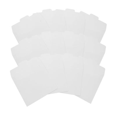 ERINGOGO 50pcs CD DVD Paper Sleeves Envelopes for Storage Waterproof CD Cases Sturdy Paper Organizer for Music and Movie Discs for Home and Travel